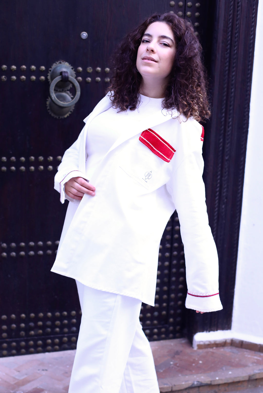 Veste blanche mendil